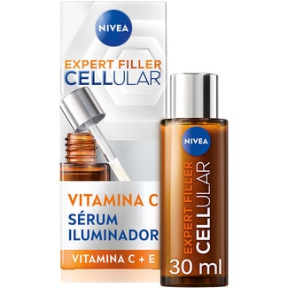 Expert Filler Cellular sérum facial Iluminador con vitamina C+E dosificador 30 ml - Nivea