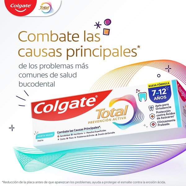 Kids pasta de dientes infantil 7 a 12 años tubo 50 ml