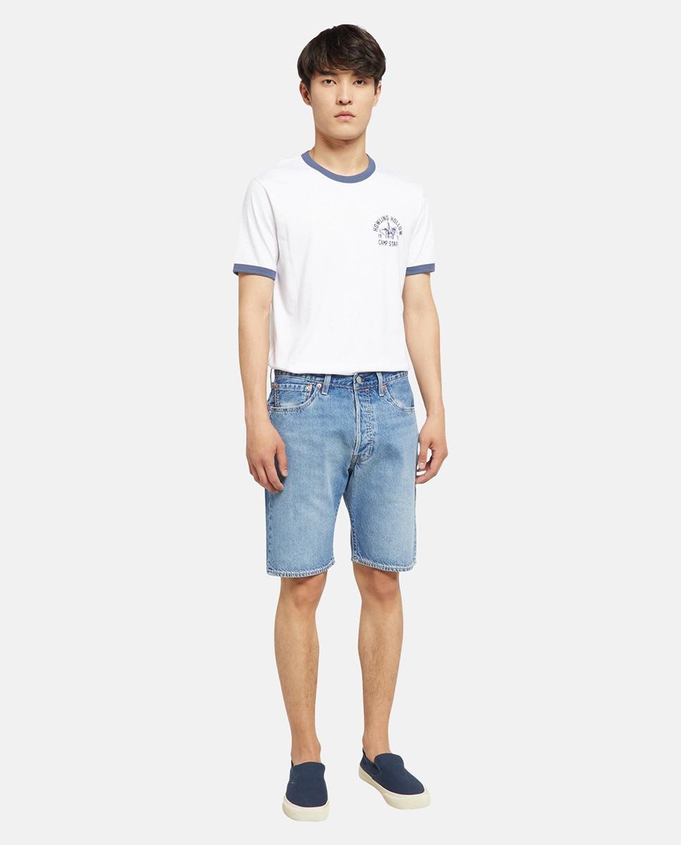Bermudas de Ganga 501® Original de Algodão Azul-1
