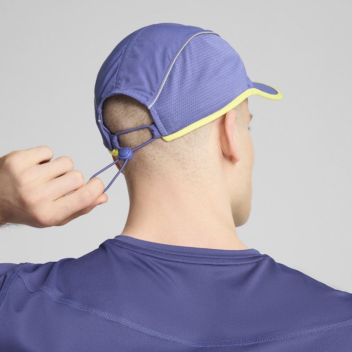 Boné de Running Unissexo Short Visor Azul-4