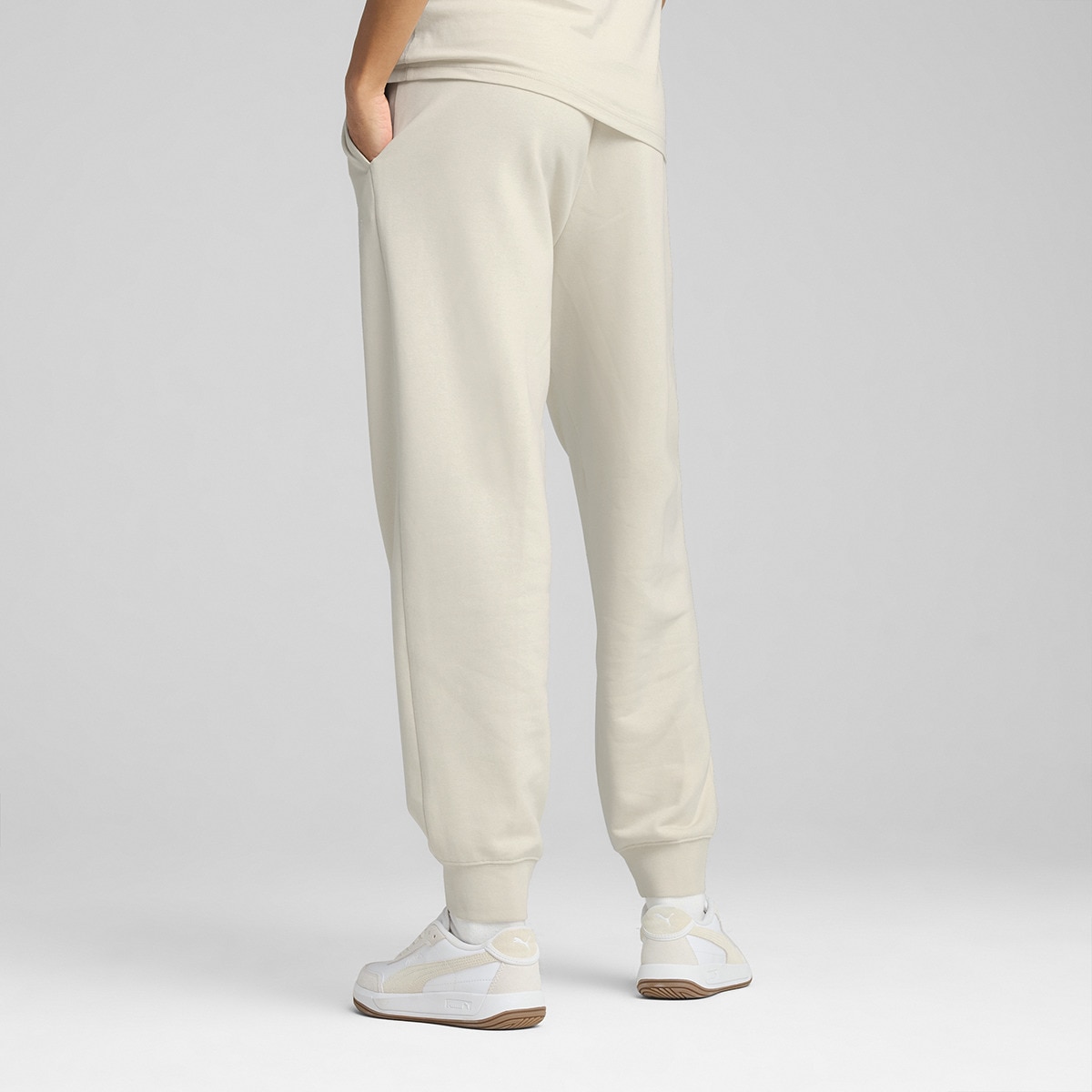 Calças de Mulher ESS Script Comfort Sweatpants TR cl Branco-2