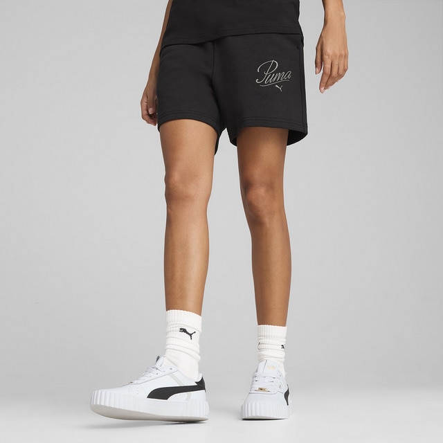 Imagem 0 de Calções de Mulher ESS Script High-Waist Shorts 5"