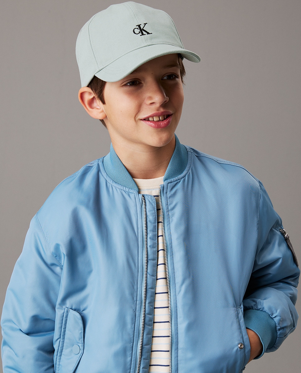 Boné Infantil com Monograma Verde-claro-5
