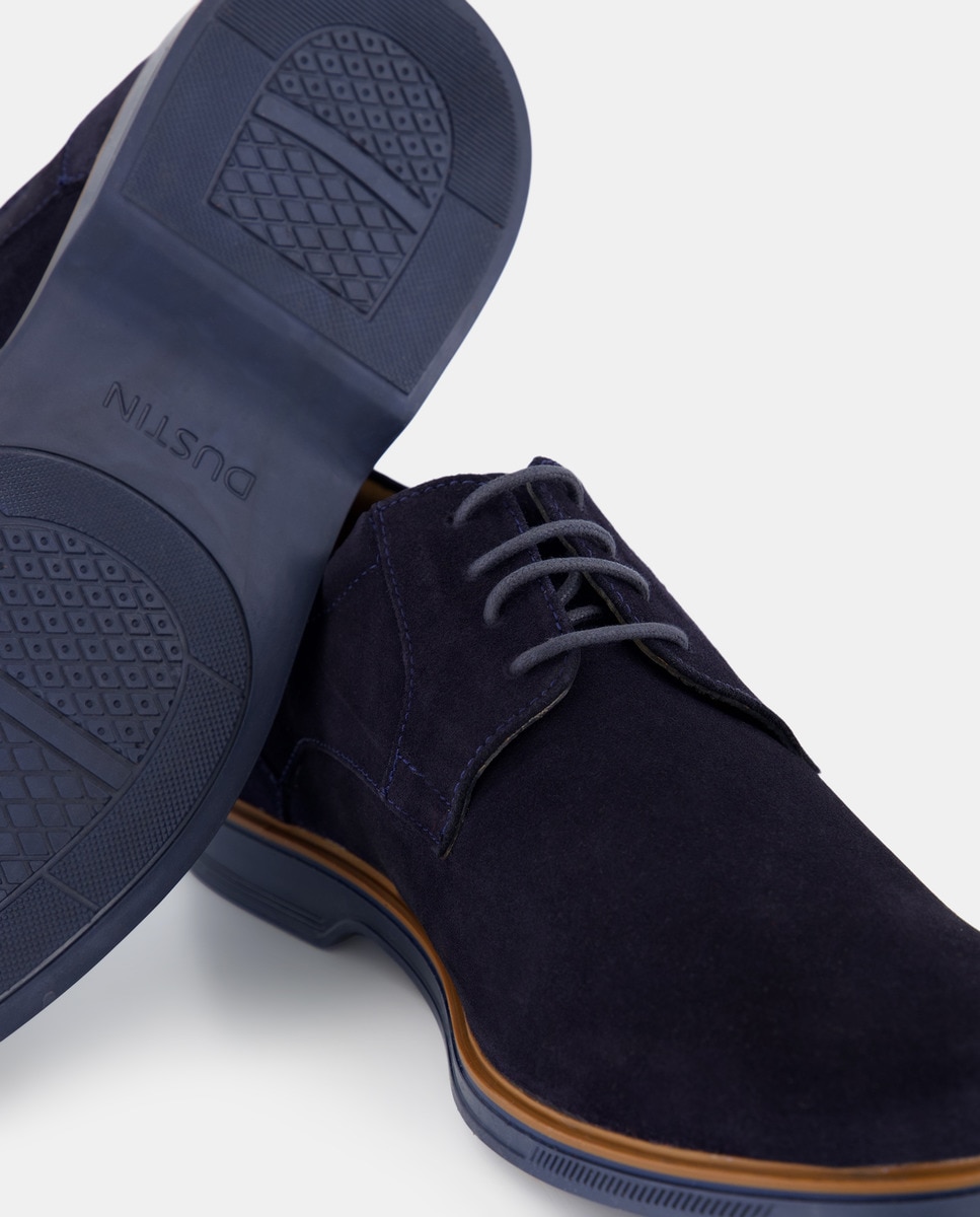 Bluchers em Croute com Pala Lisa 430 Azul Escuro-5