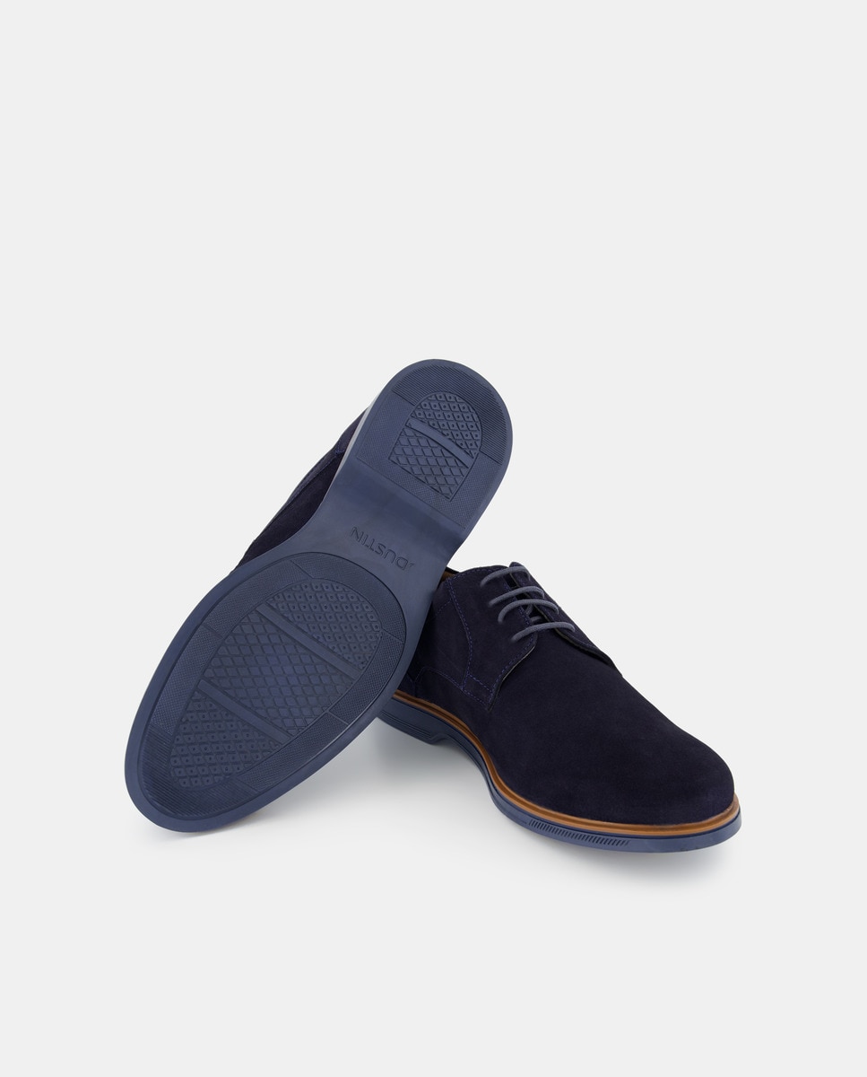 Bluchers em Croute com Pala Lisa 430 Azul Escuro-2