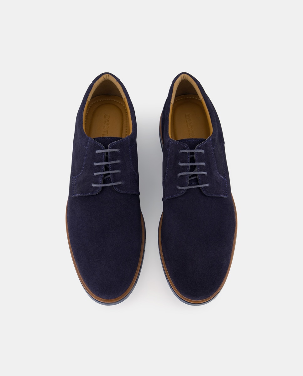 Bluchers em Croute com Pala Lisa 430 Azul Escuro-4