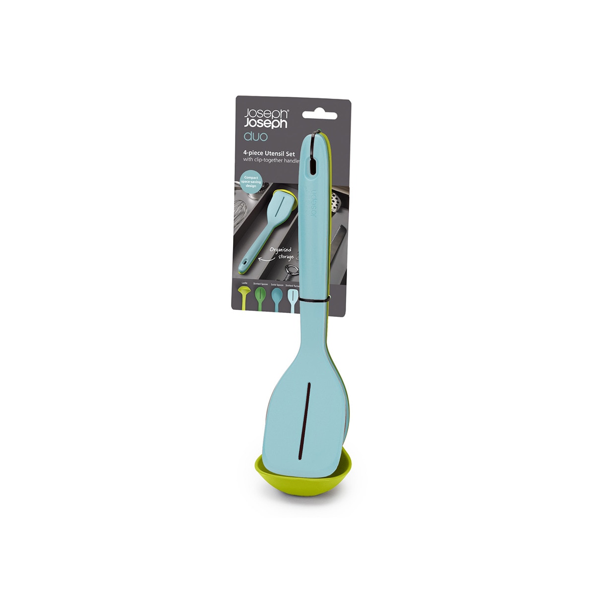 Set de 4 utensilios Duo Joseph Joseph Azul claro-7