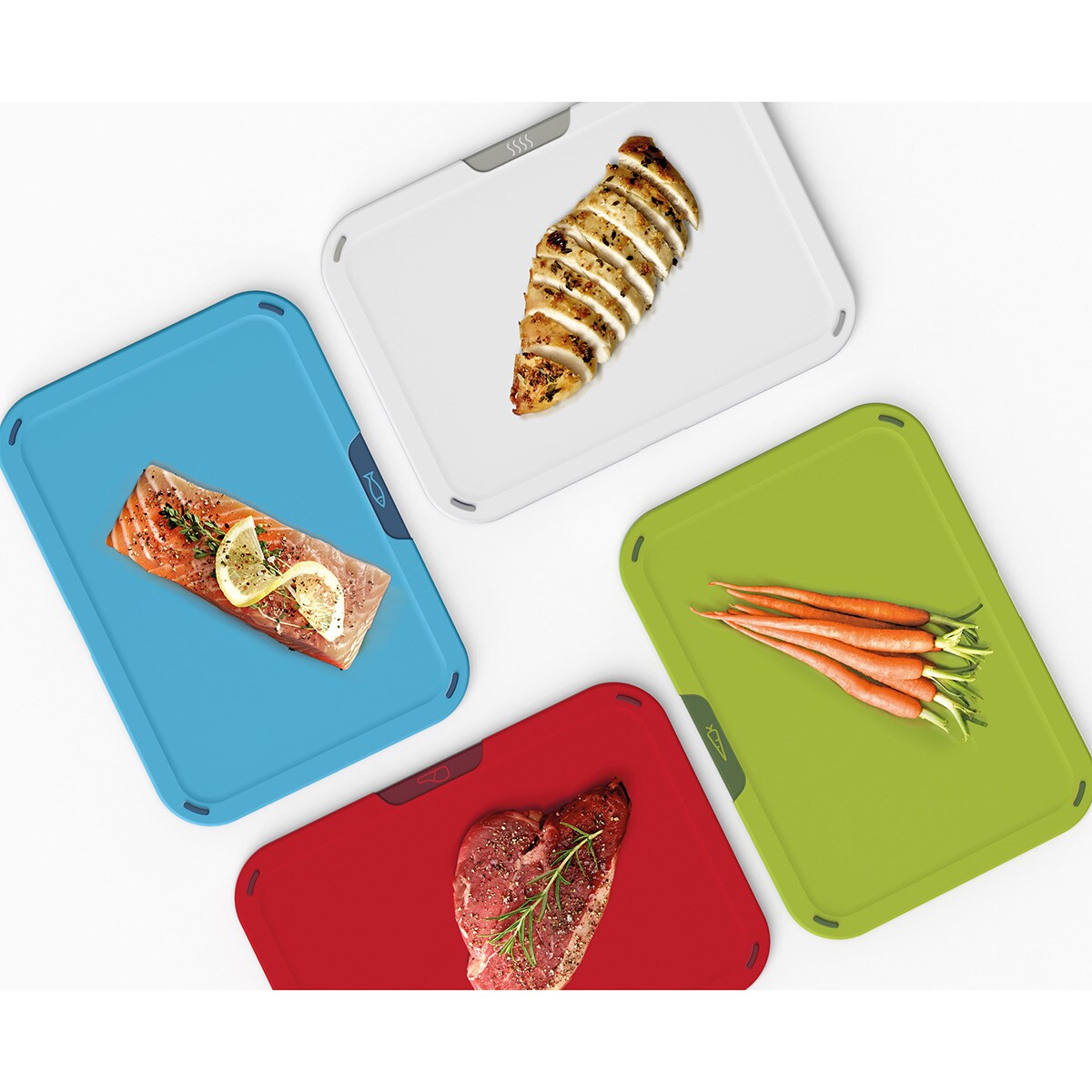 Set de 4 tablas de cortar Duo Joseph Joseph Multicolor-1