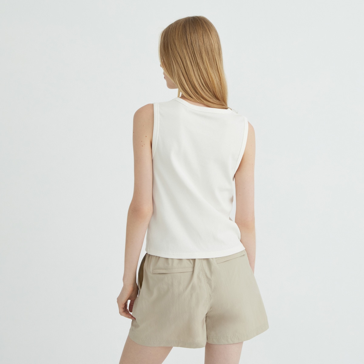 Camiseta ajustada mujer Blanco-3
