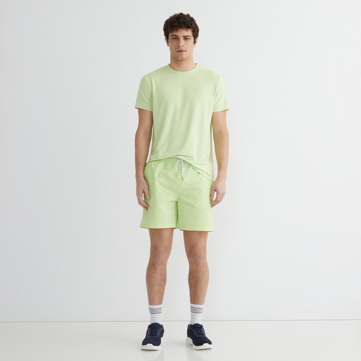 Camiseta técnica manga corta hombre Verde-2