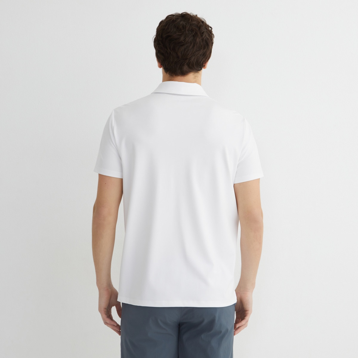 Polo técnico de hombre Blanco-3