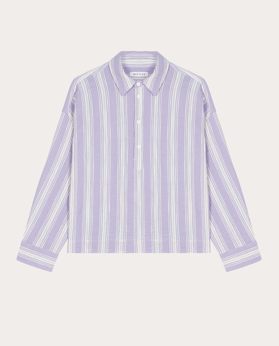 Blusa Moya de algodón Lila-1