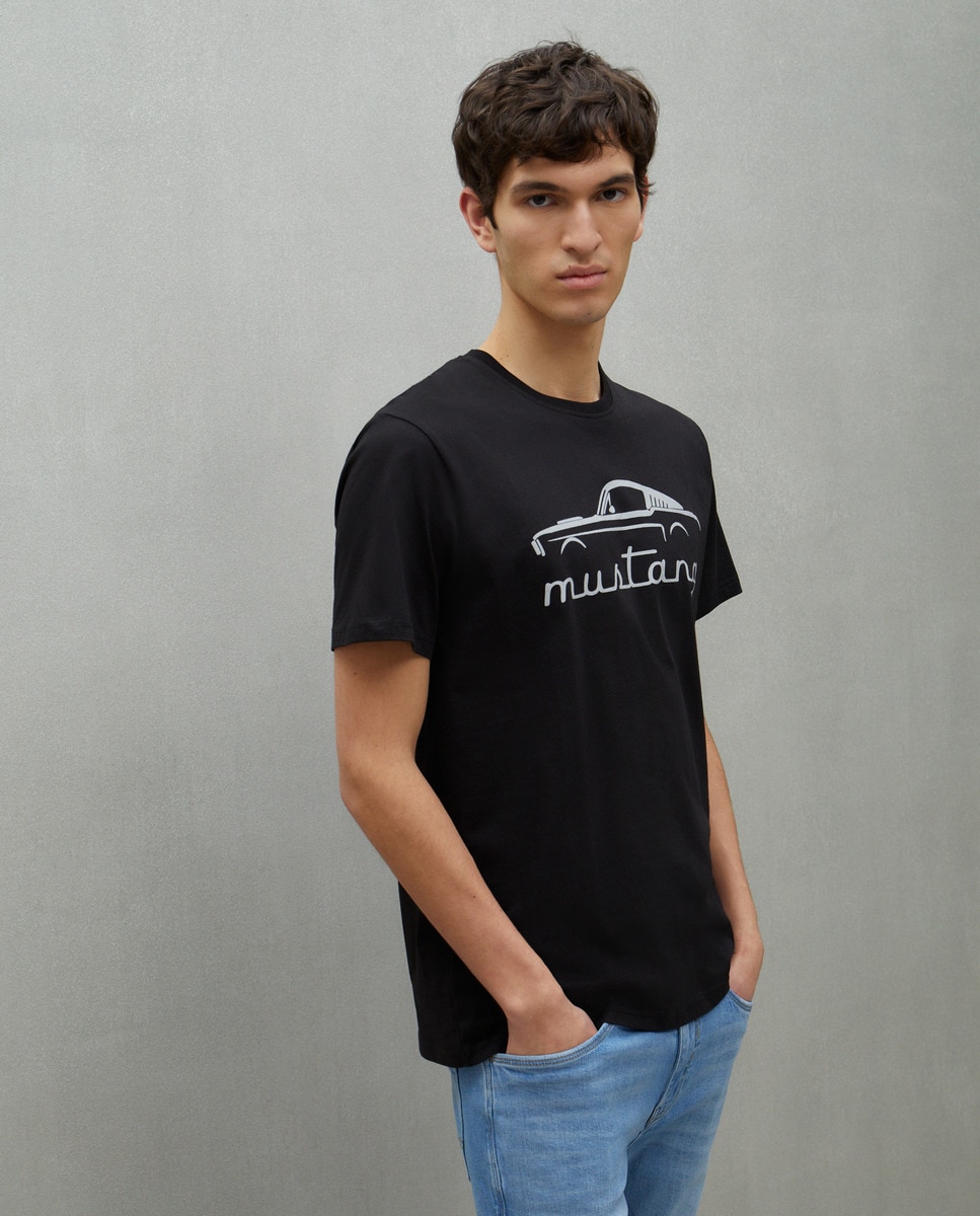T-shirt Ford Mustang Preto-1