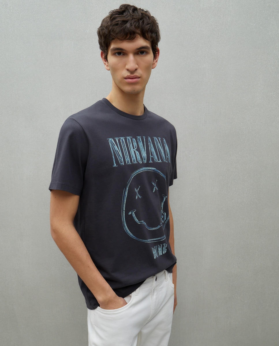 T-shirt Nirvana 830 Antracite-1