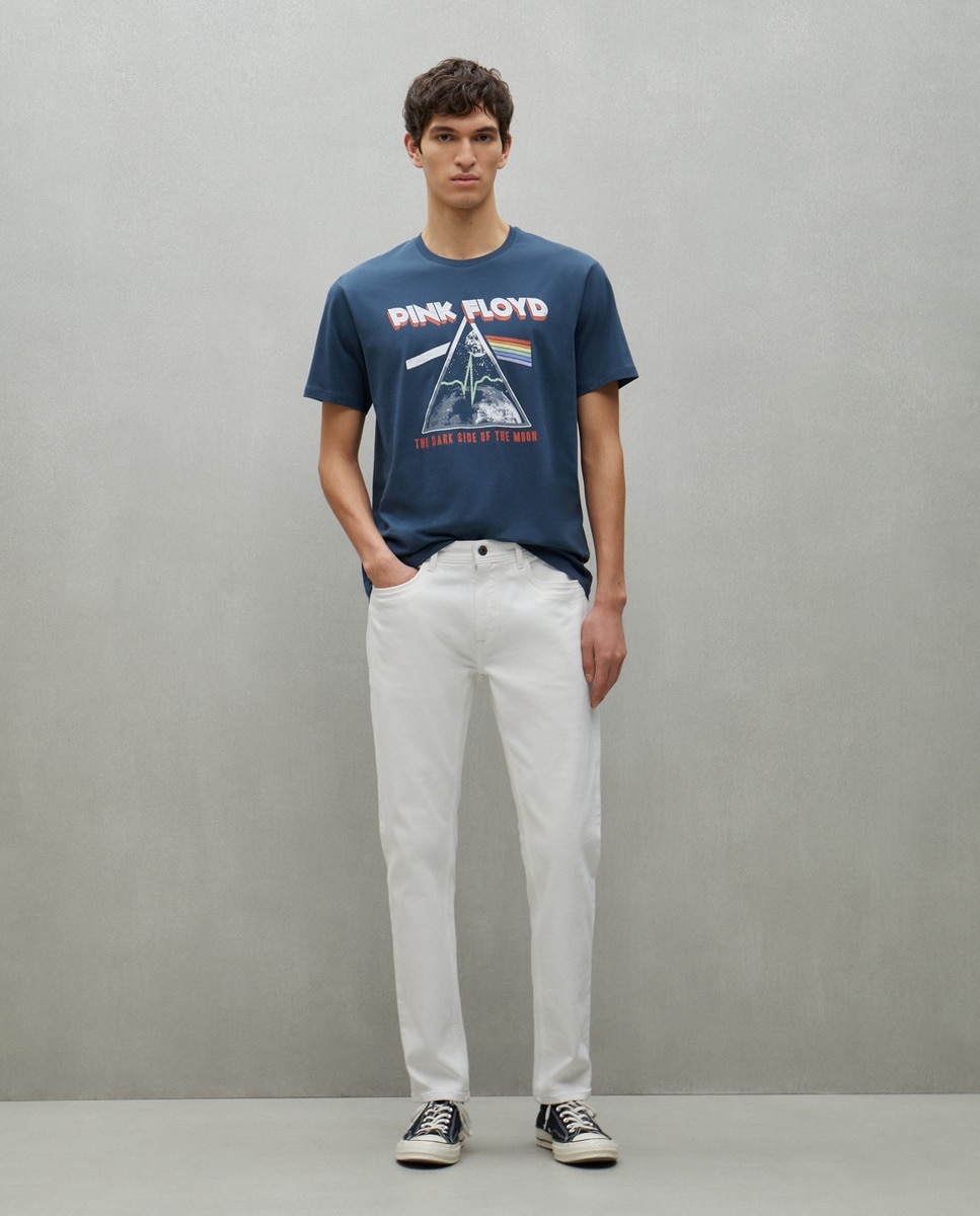 T-shirt Pink Floyd 430 Azul Escuro-2