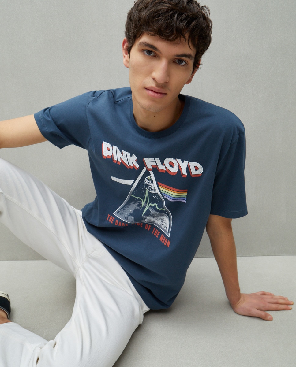 T-shirt Pink Floyd 430 Azul Escuro-1