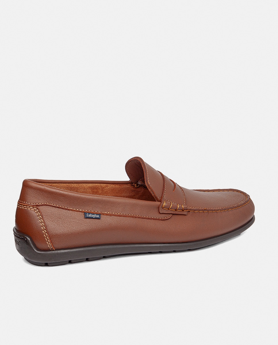 Mocassins em Pele Couro-3