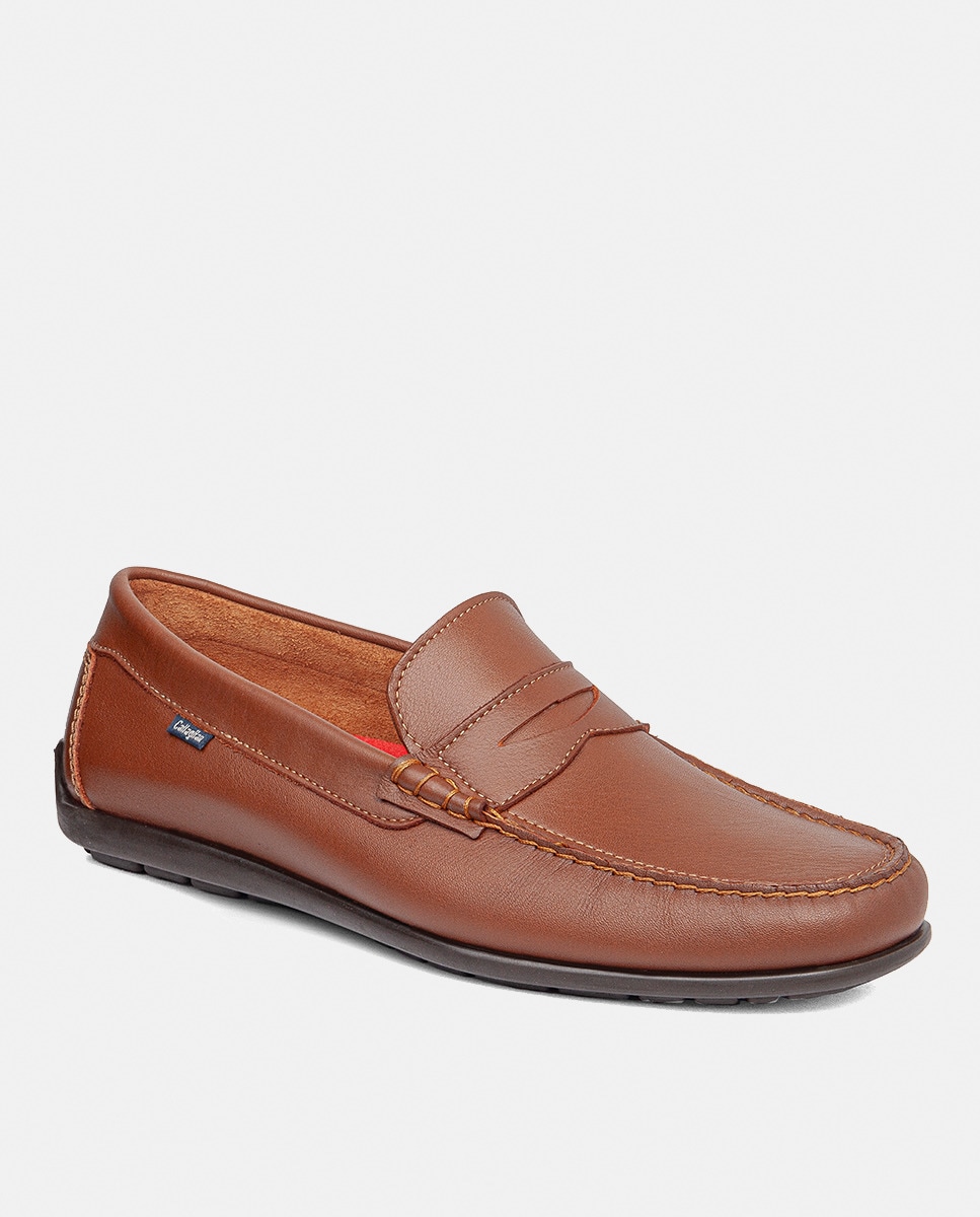 Mocassins em Pele Couro-2