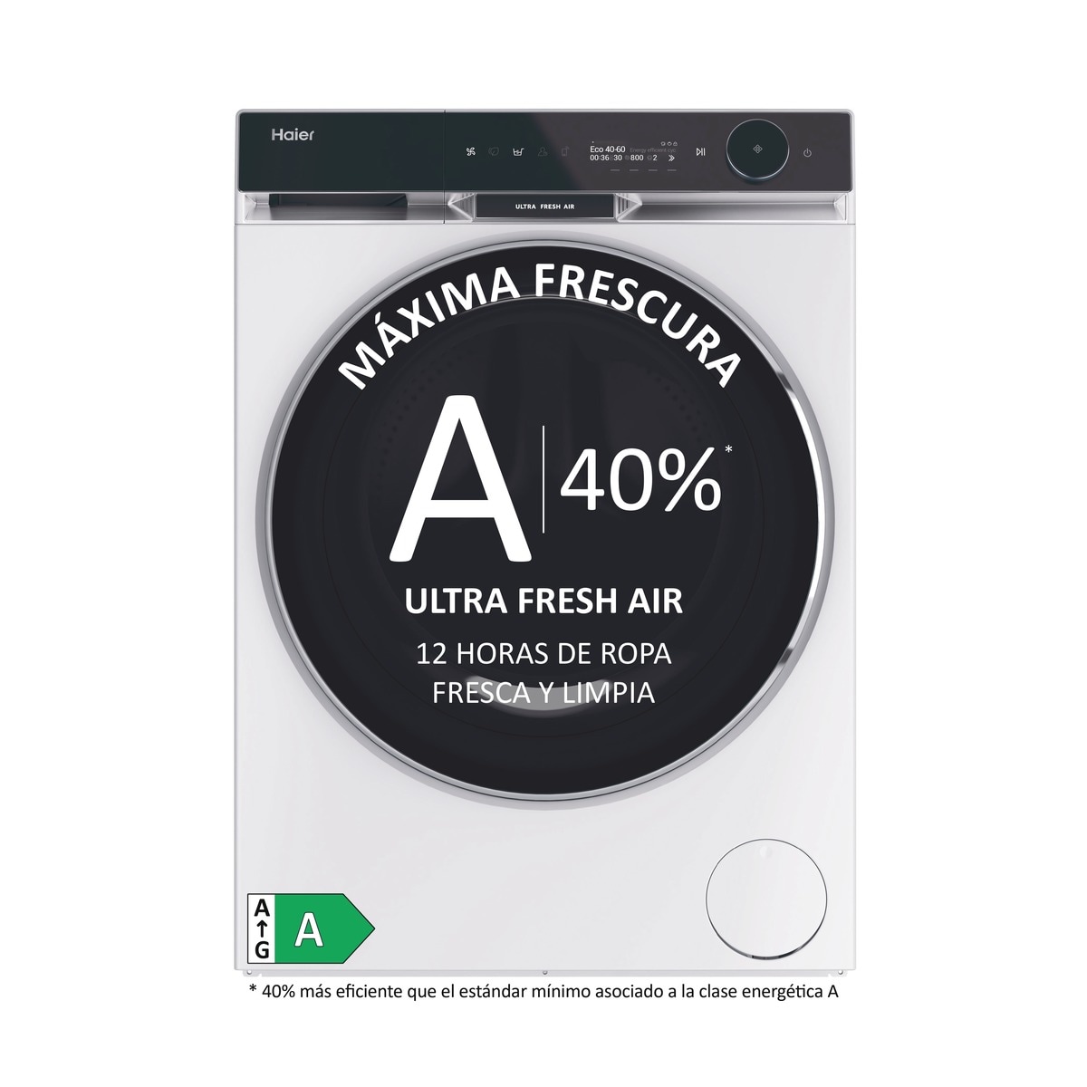 Lavadora Haier 11 kg / 1.400 rpm Motor Direct Motion, X SERIES 11 - HW110-BD14397U1S Blanco-4