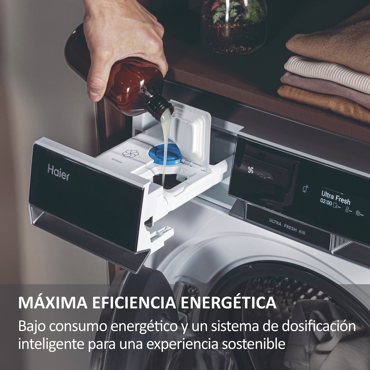 Lavadora Haier 11 kg / 1.400 rpm Motor Direct Motion, X SERIES 11 - HW110-BD14397U1S Blanco-7