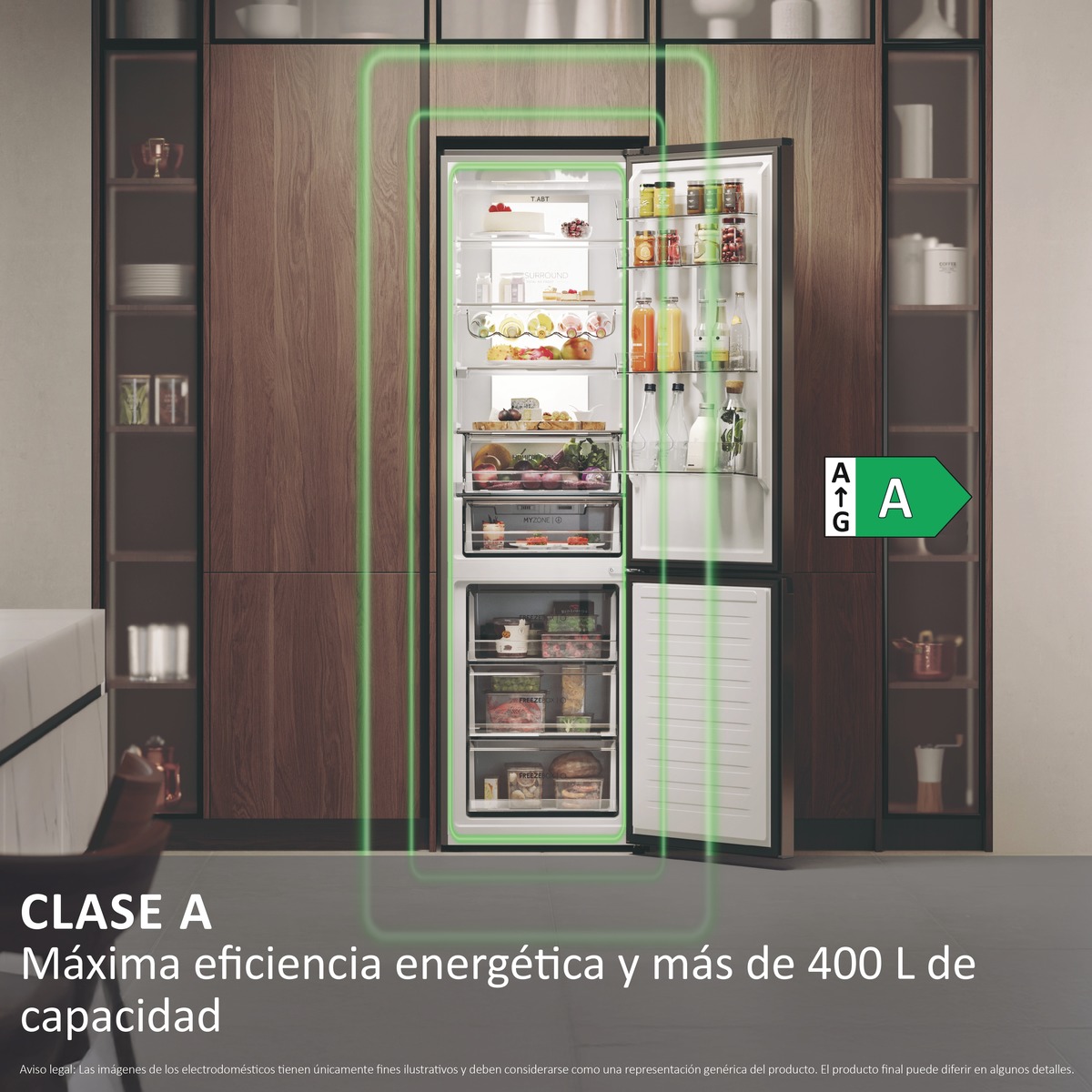 Frigorífico Combi Haier Total No Frost con WIFI 2D 60 Series 7 Pro - HDPW7620ANPK Inox-8
