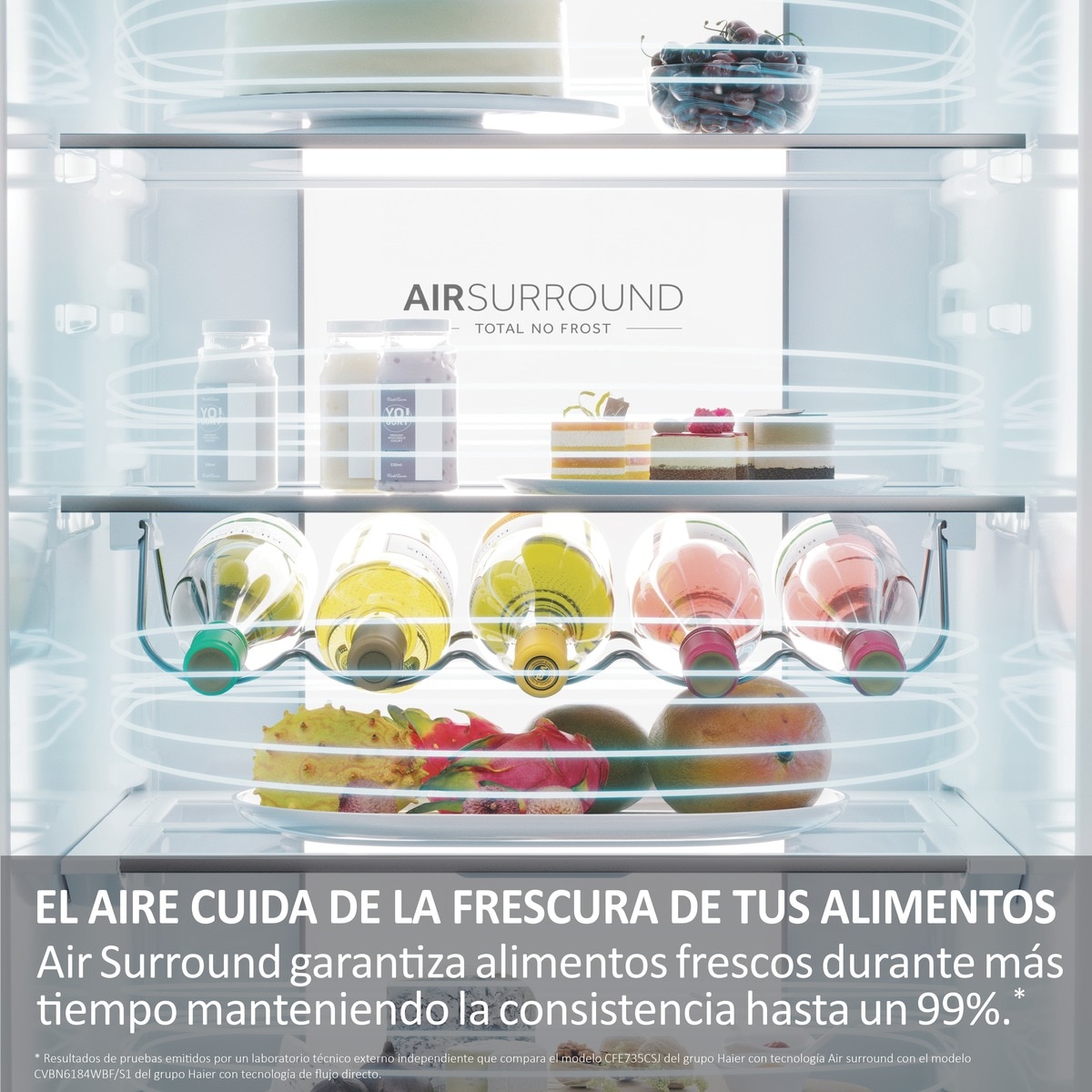 Frigorífico Combi Haier Total No Frost con WIFI 2D 60 Series 7 Pro - HDPW7620ANPK Inox-11