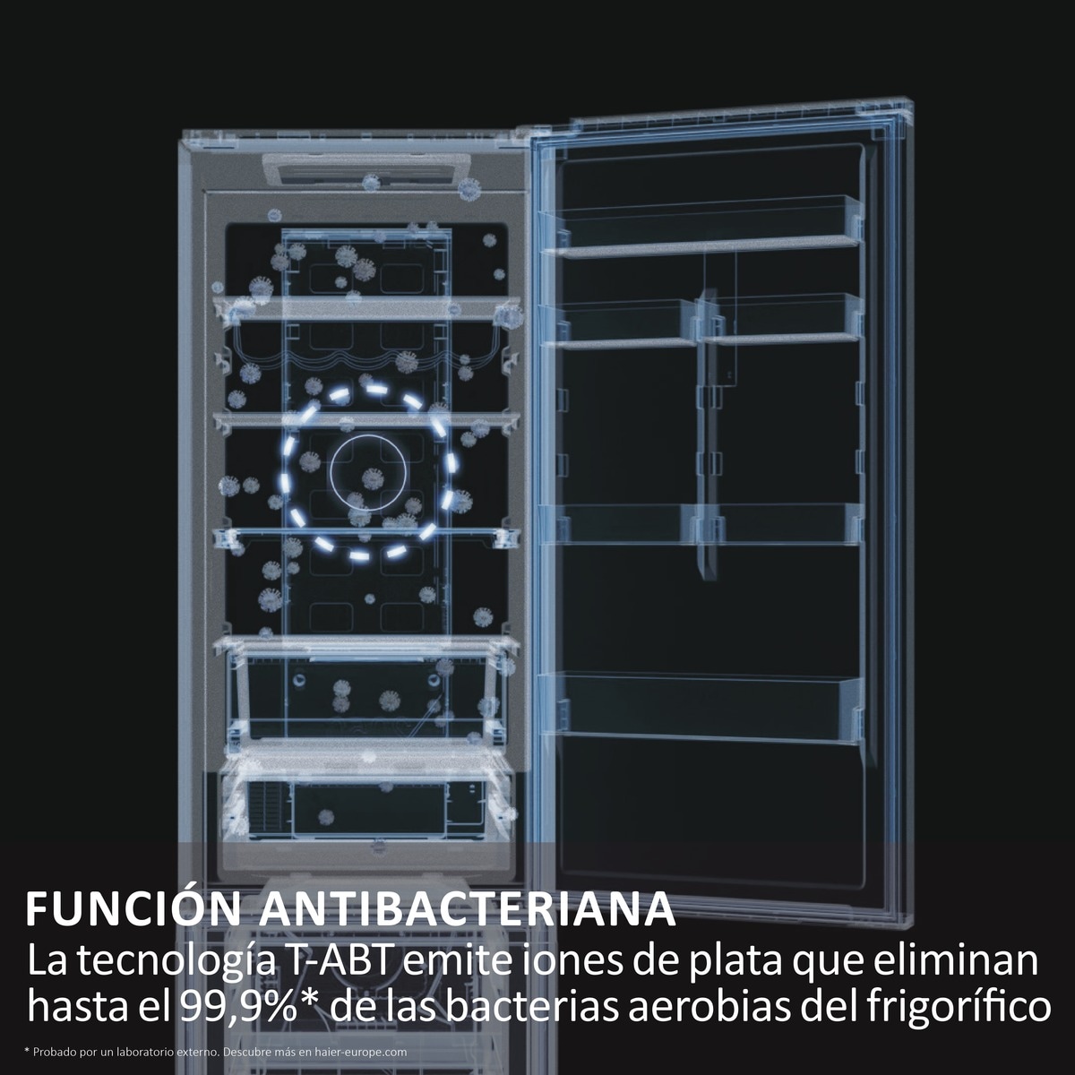 Frigorífico Combi Haier Total No Frost con WIFI 2D 60 Series 7 Pro - HDPW7620ANPK Inox-12