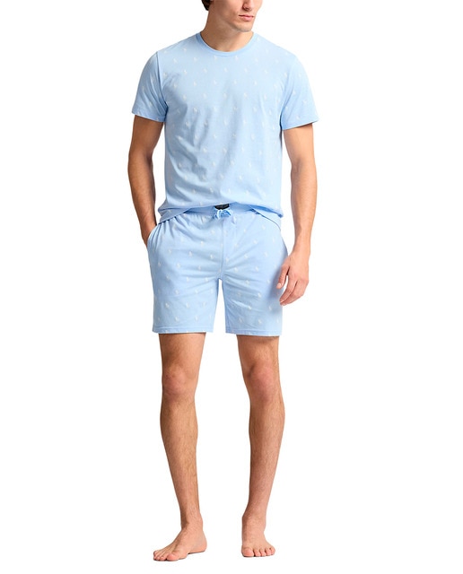Imagen 0 de Pantalón de pijama de hombre corto de algodón con estampado