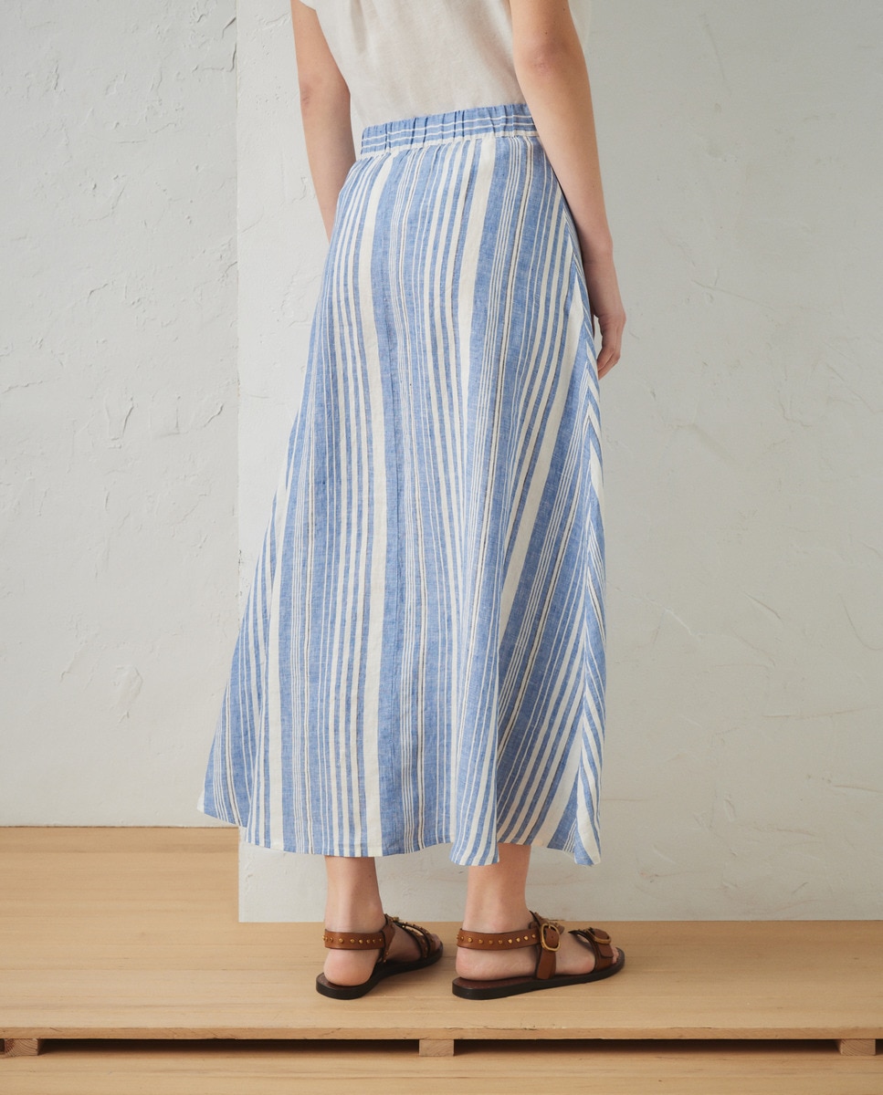 Saia Midi Azul-3