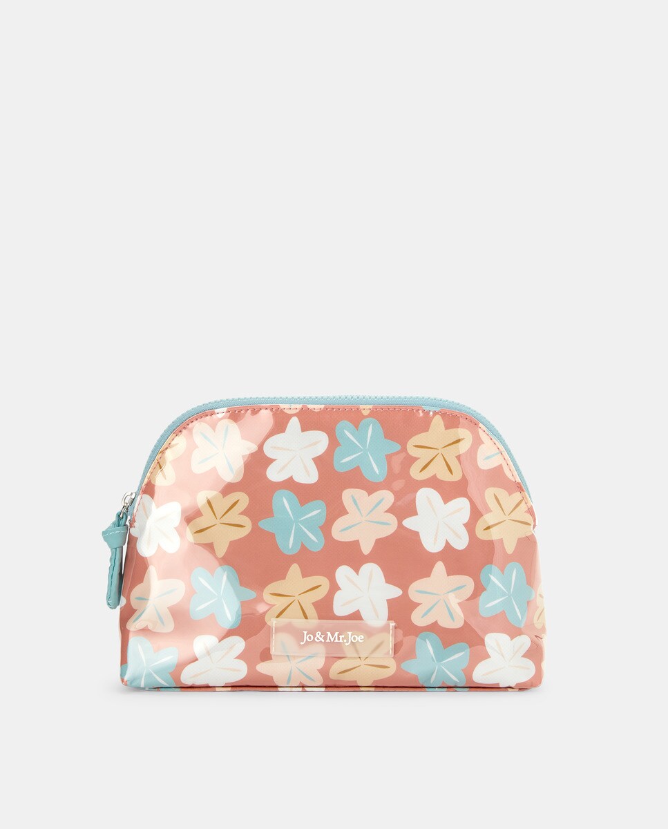 Nécessaire com Estampado Floral 630 Coral-1