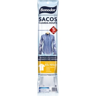 sacos guardarropa 65x100 bolsa 5 unidades - Bonodor