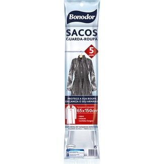 sacos guardarropa 65x150 bolsa 5 unidades - Bonodor