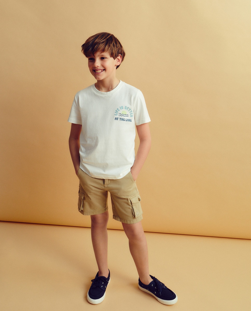 Bermudas Desportivas 730 Camel-1