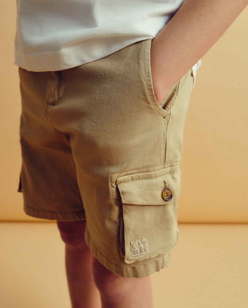 Bermudas Desportivas 730 Camel-3