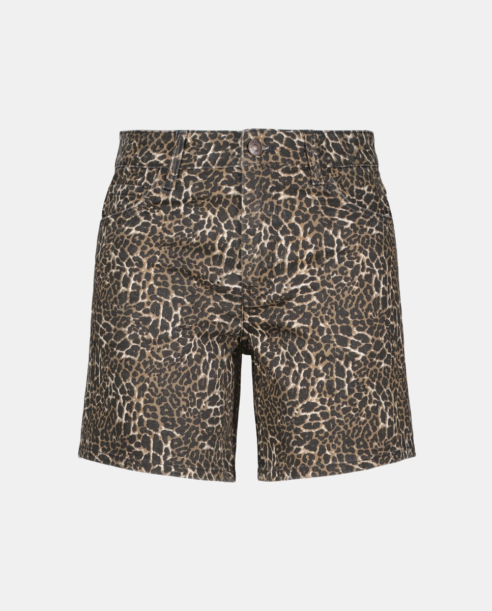 Bermudas de Ganga com Fantasia Castanho-4