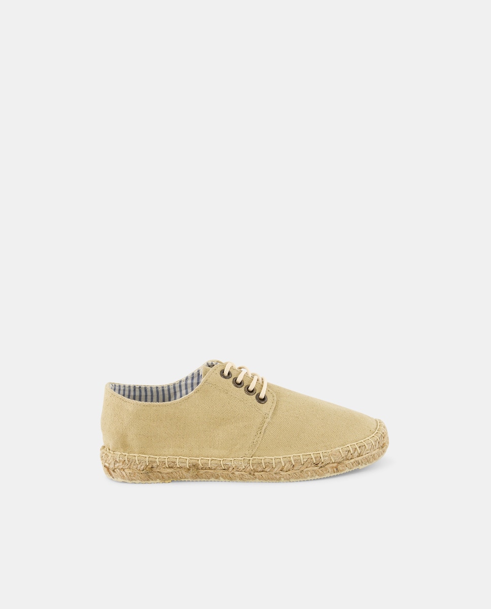 Zapato niño de yute efecto lavado Beige-1