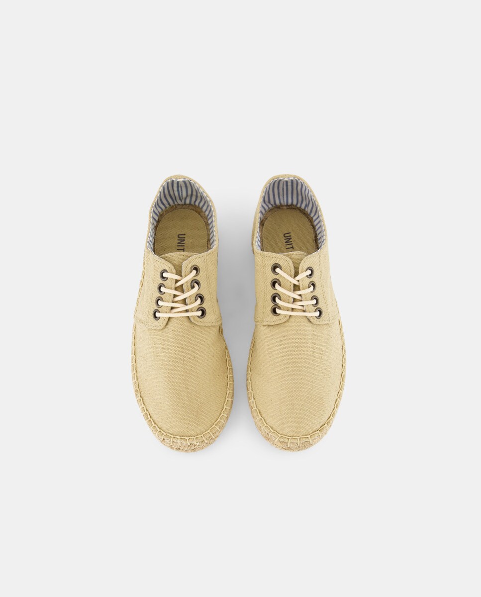 Zapato niño de yute efecto lavado Beige-4
