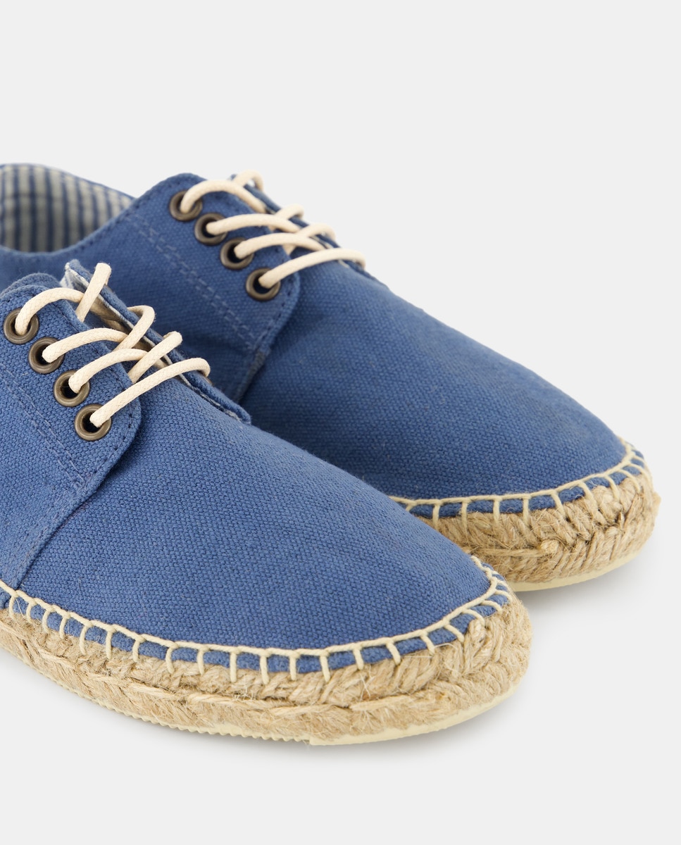 Zapato niño de yute efecto lavado Azul marino-5