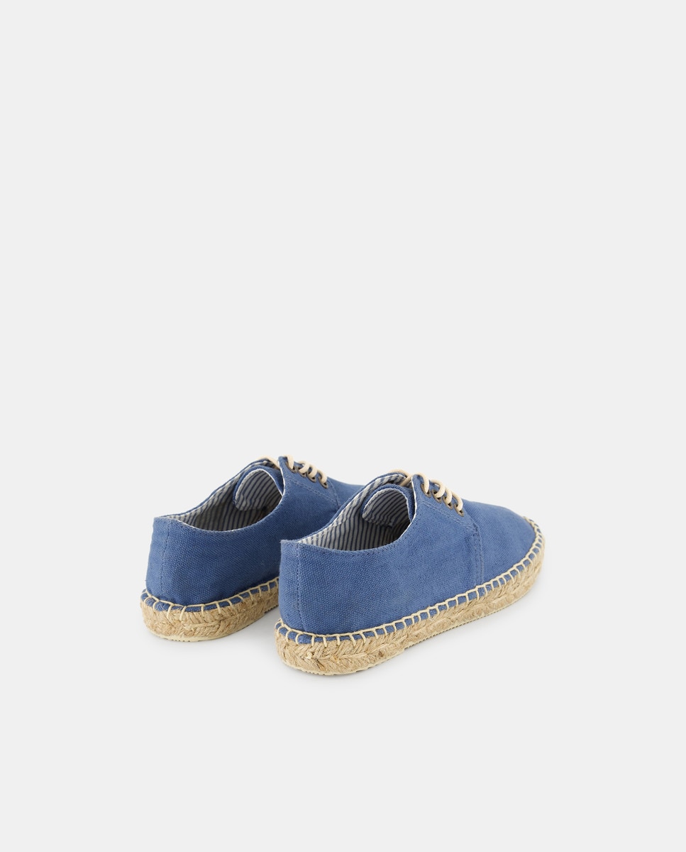 Zapato niño de yute efecto lavado Azul marino-3