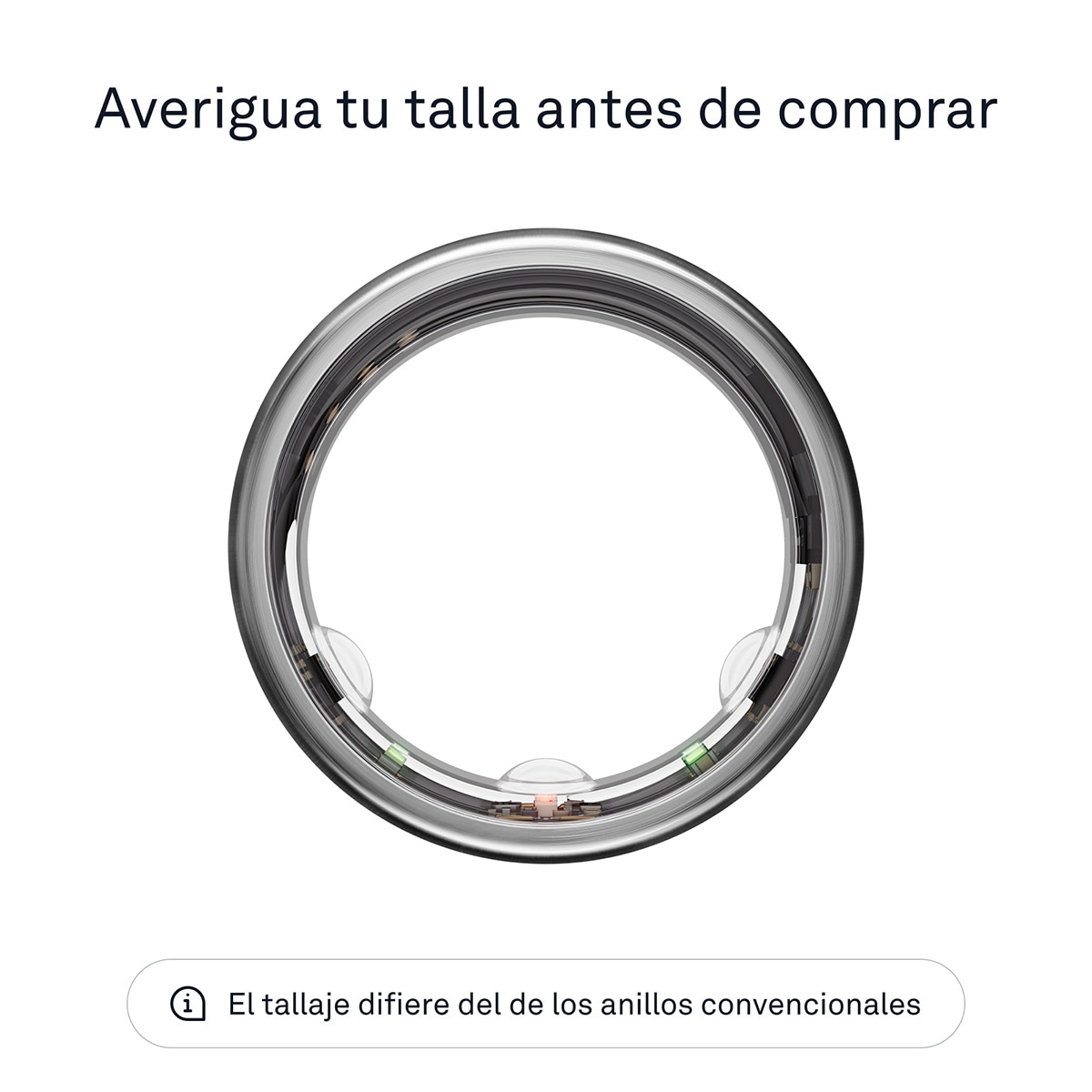 Anillo inteligente Oura Ring Gen3 Horizon Titanium Titanio-3