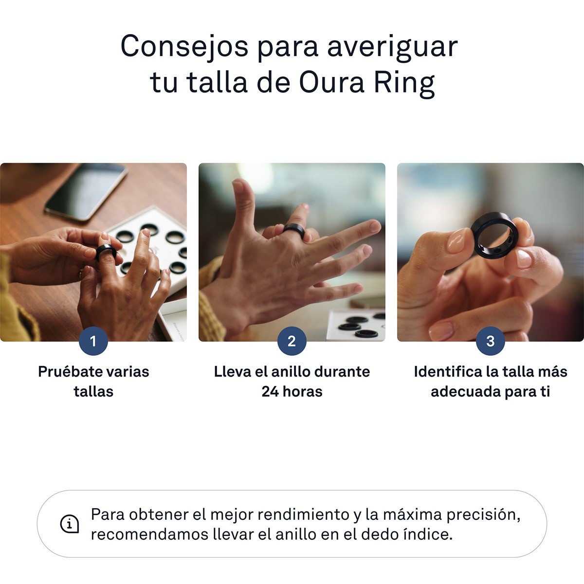 Oura Ring Gen 3 Sizing Kit Negro-4
