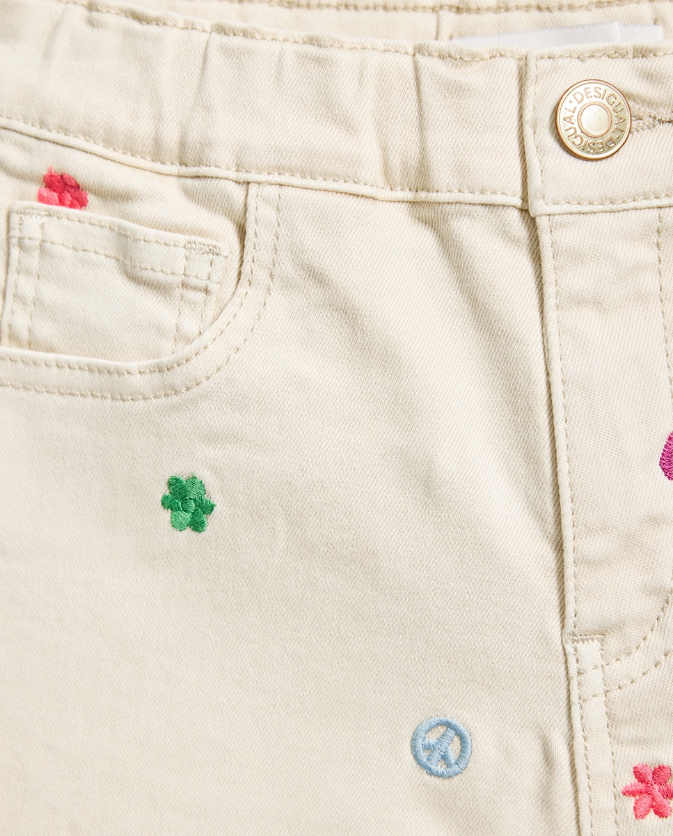 Pantalon Vaquero Corto Niña Desigual Niu00f1a Pantalones