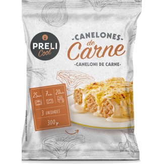 Canelones de Carne com Bechamel embalagem 300 g - Preli
