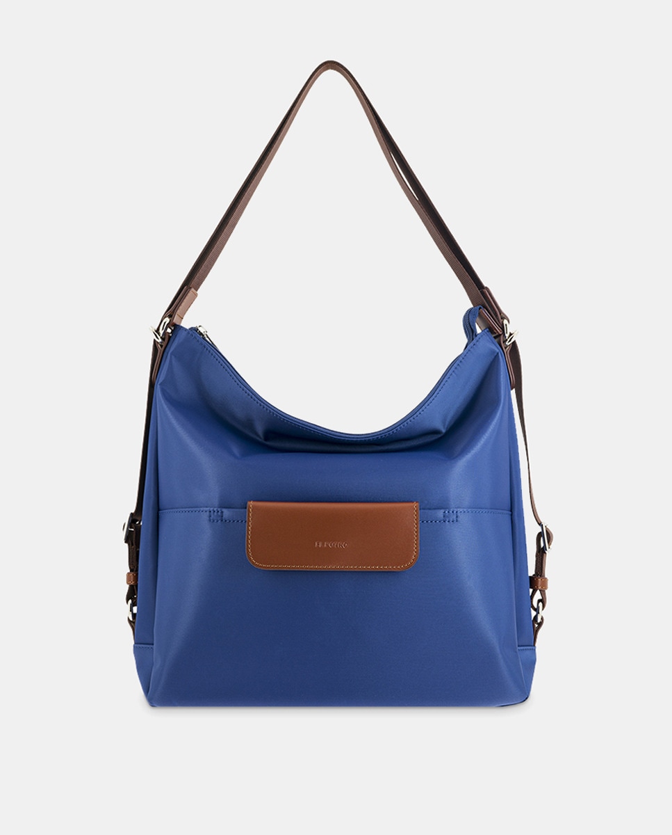 Mochila Conversível em Mala Azul-1