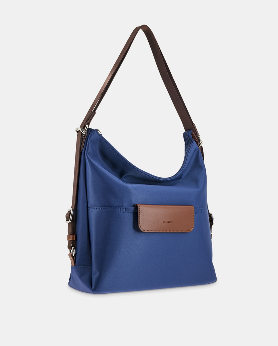 Mochila Conversível em Mala Azul-2