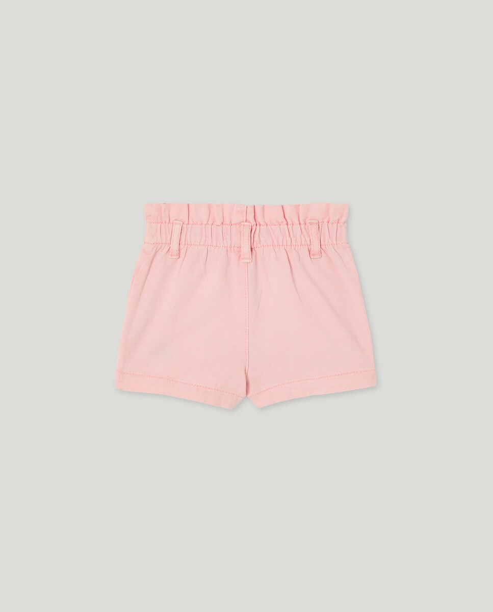 Short bebé niña color paperbag Rosa-2
