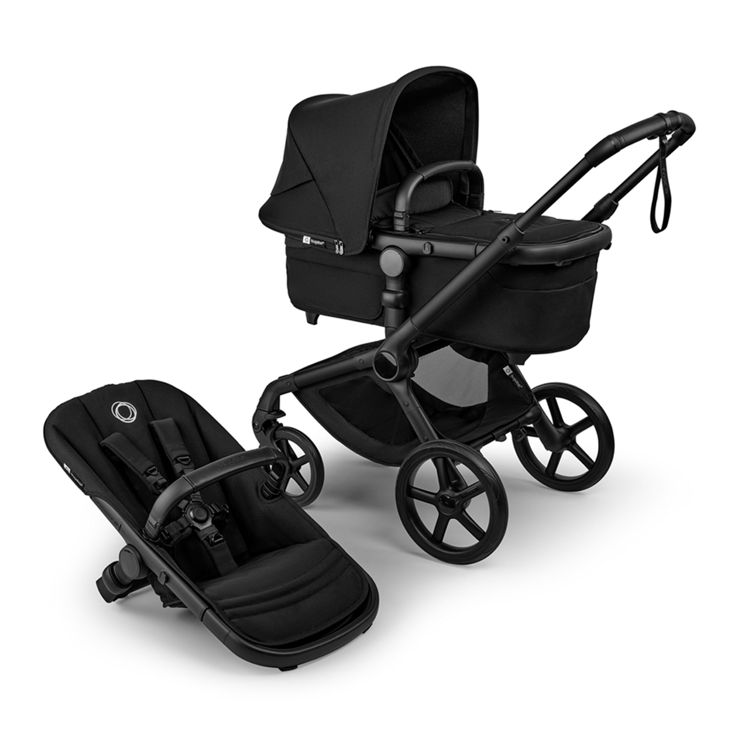 Pack indispensável - preto verão com tapete verde Bugaboo Fox 5 Renew Verde-2