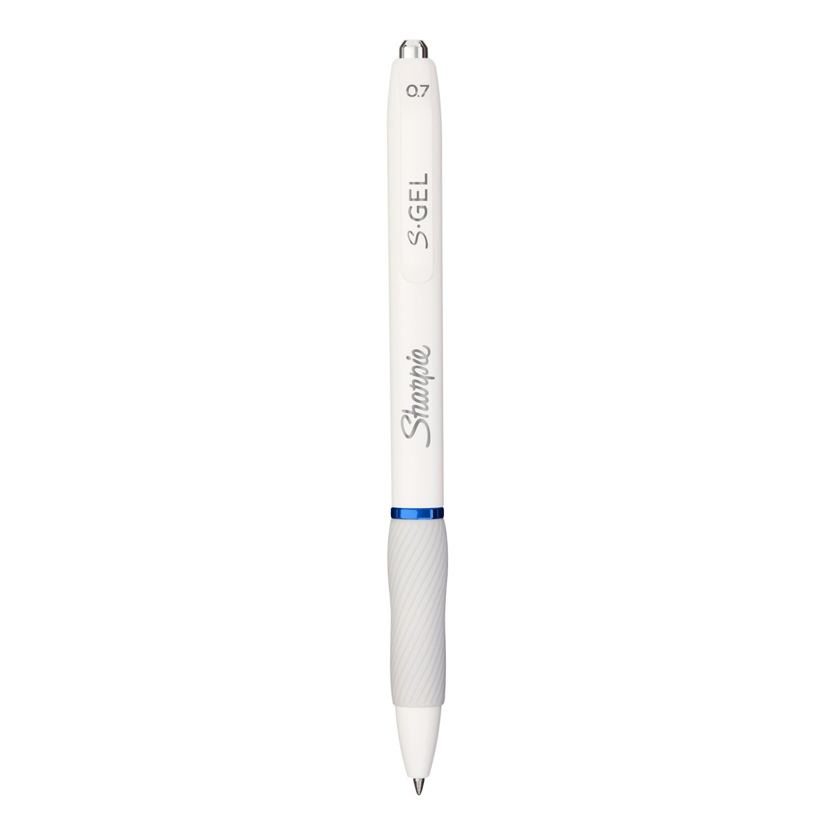 Bolígrafo de gel con cuerpo azul hielo y blanco perla de punta mediana (0,7mm) y tinta azul Sharpie Azul / Blanco-2