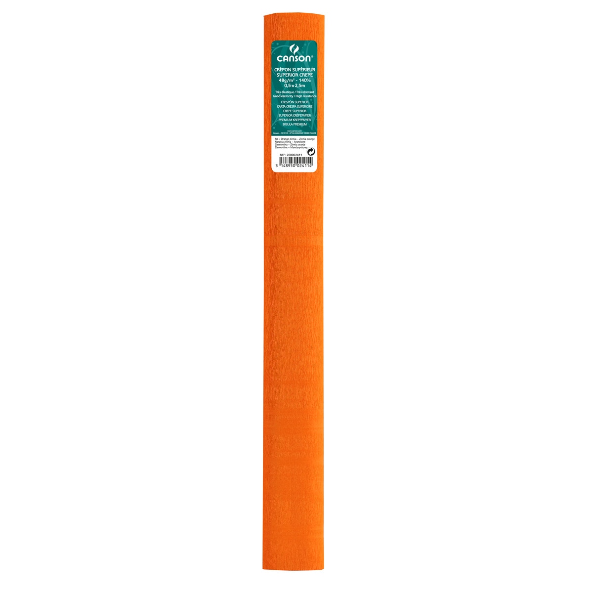 Imagem 0 de Rolo de 50x250 cm, Crespão Superior, 48g Canson laranja