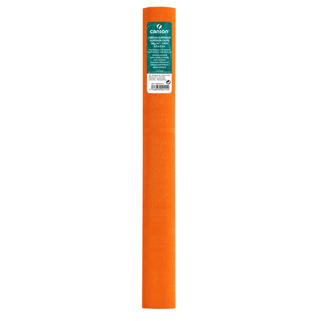 Imagen 0 de Rollo crespón superior 50x250 cm 48g Canson, naranja